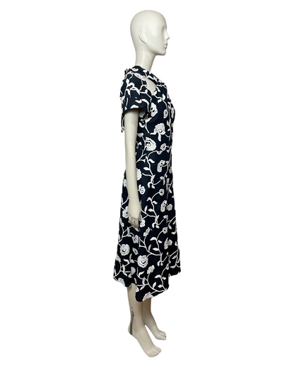 Lea embroidered midi dress