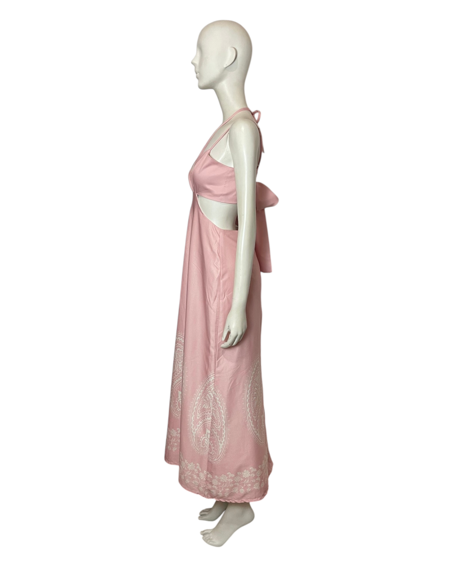 Caribe rose maxi dress
