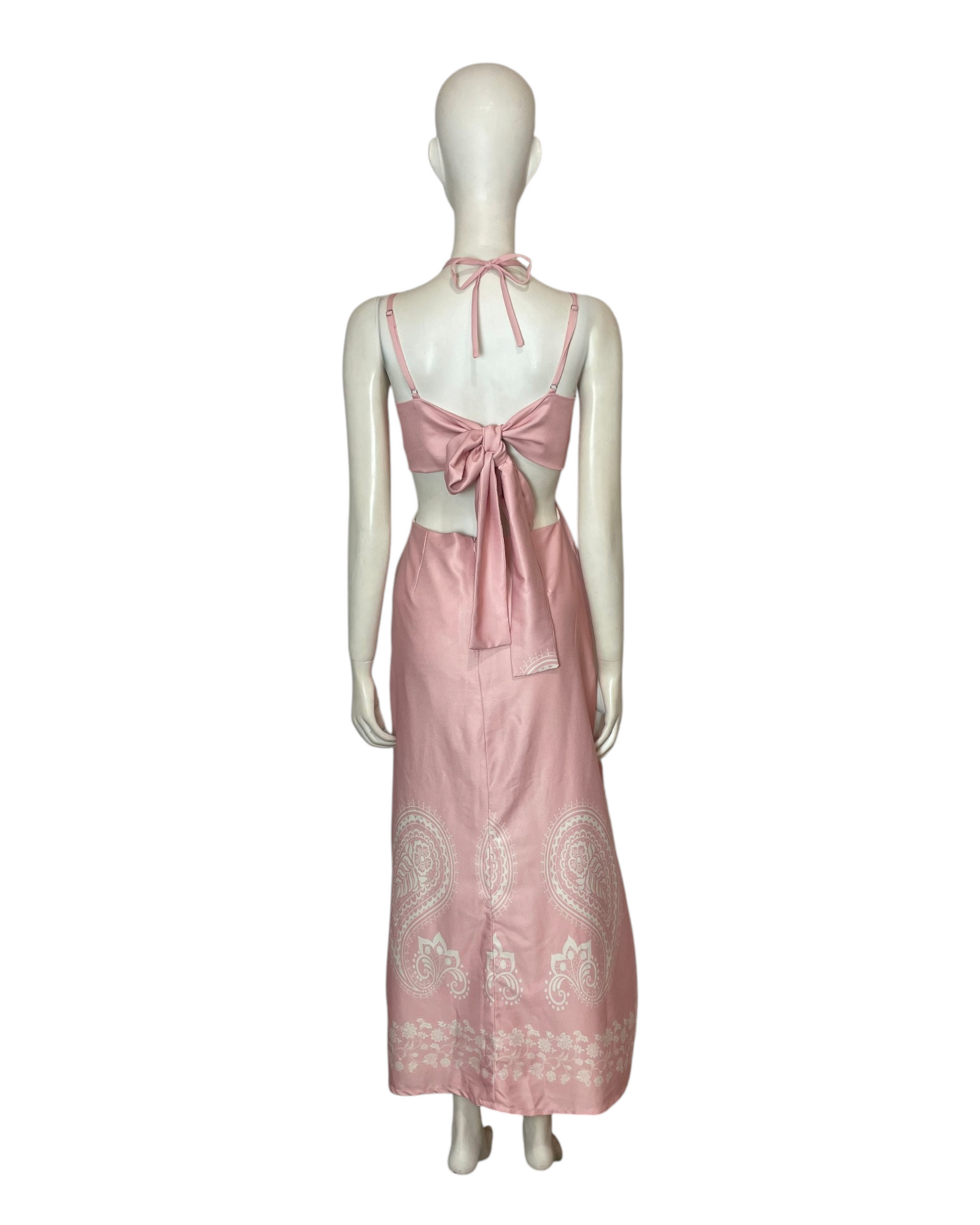 Caribe rose maxi dress