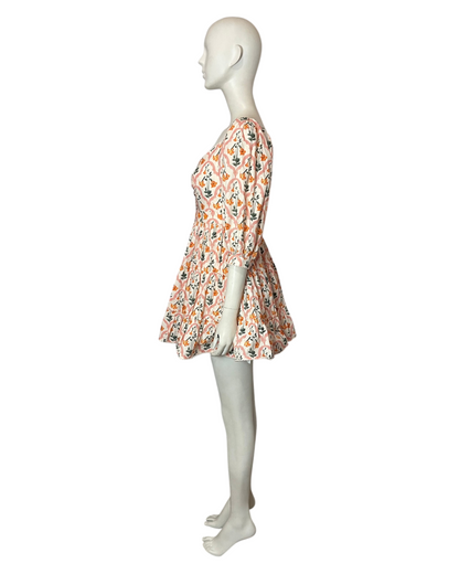 Vestido mini cuarandera guanabana