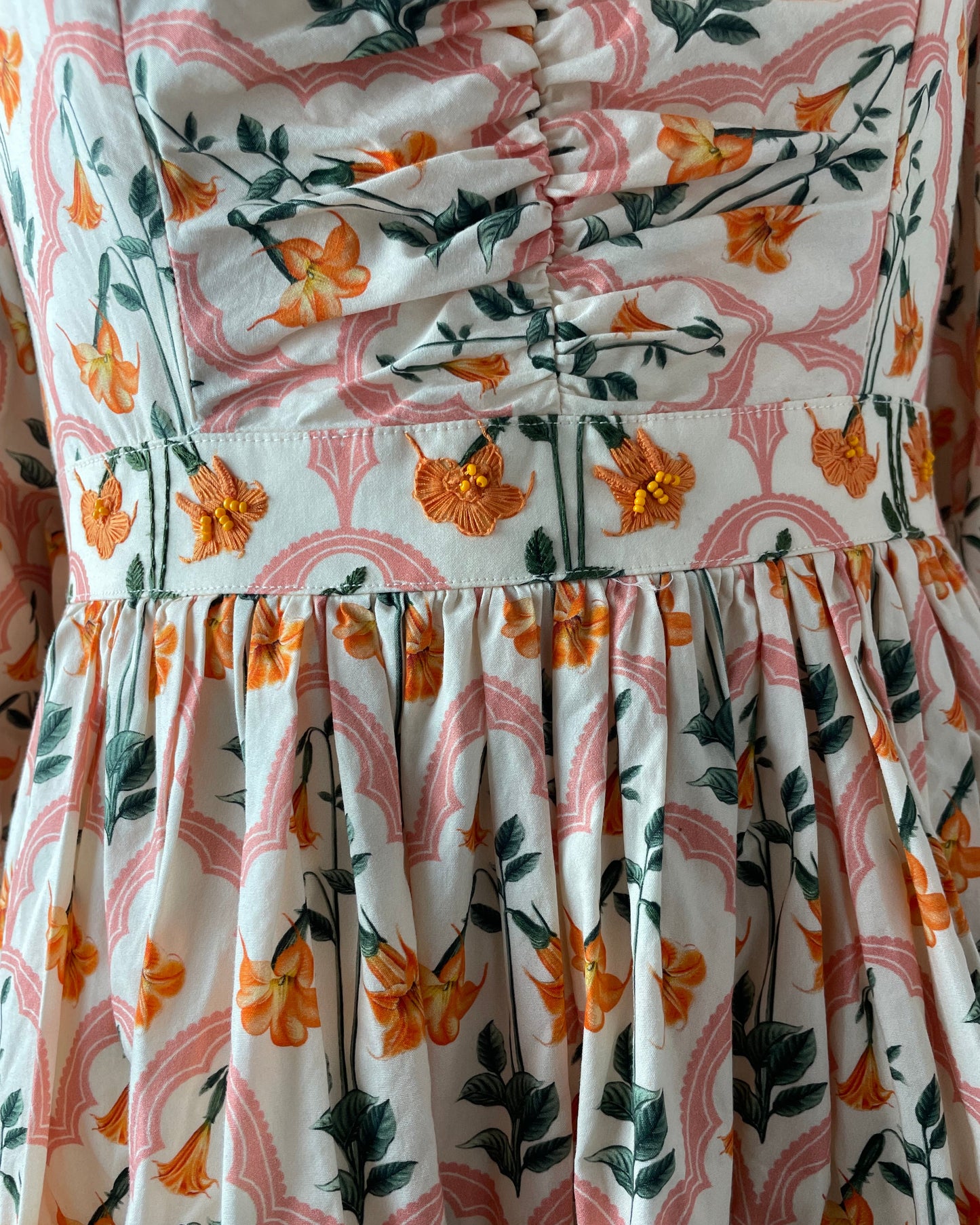 Vestido mini cuarandera guanabana