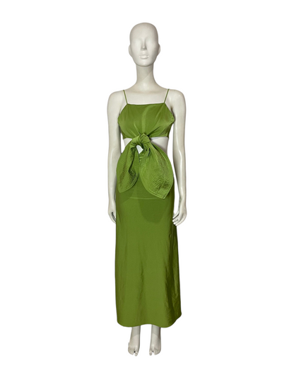 Vestido flor verde