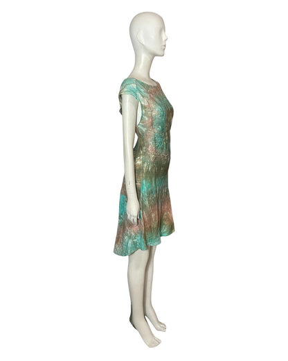 Vestido verde fusión