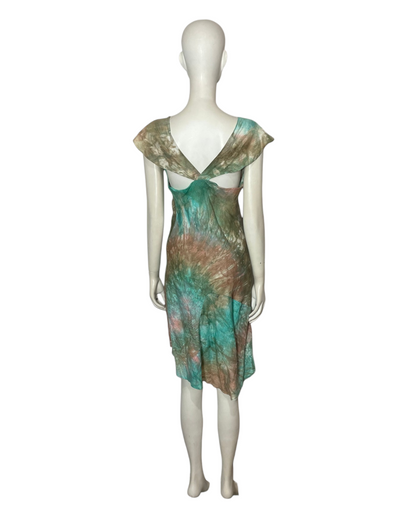 Vestido verde fusión