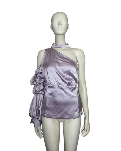 Blusa en seda lila