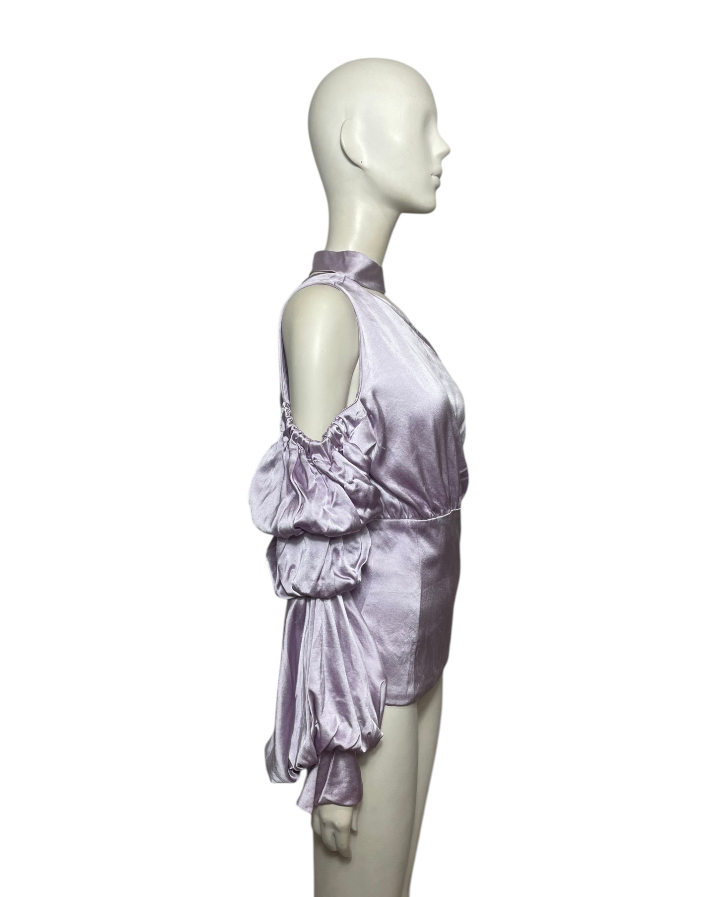 Blusa en seda lila