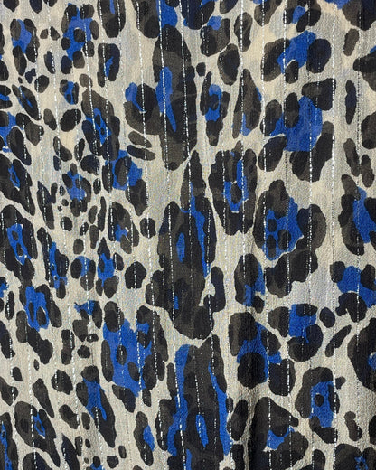 Vestido animal print azul