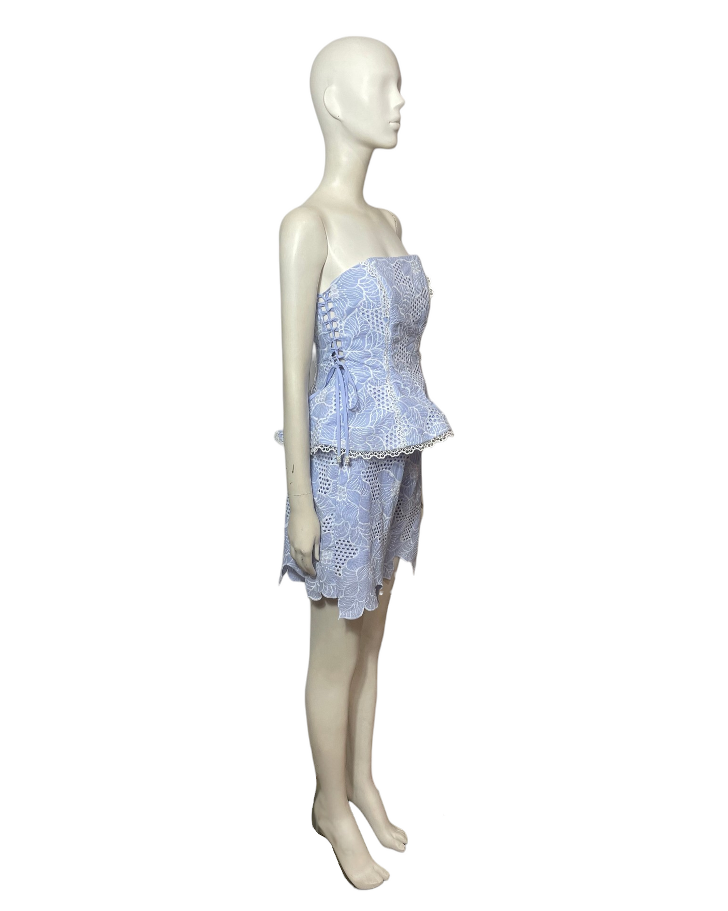 Set bordado baby blue