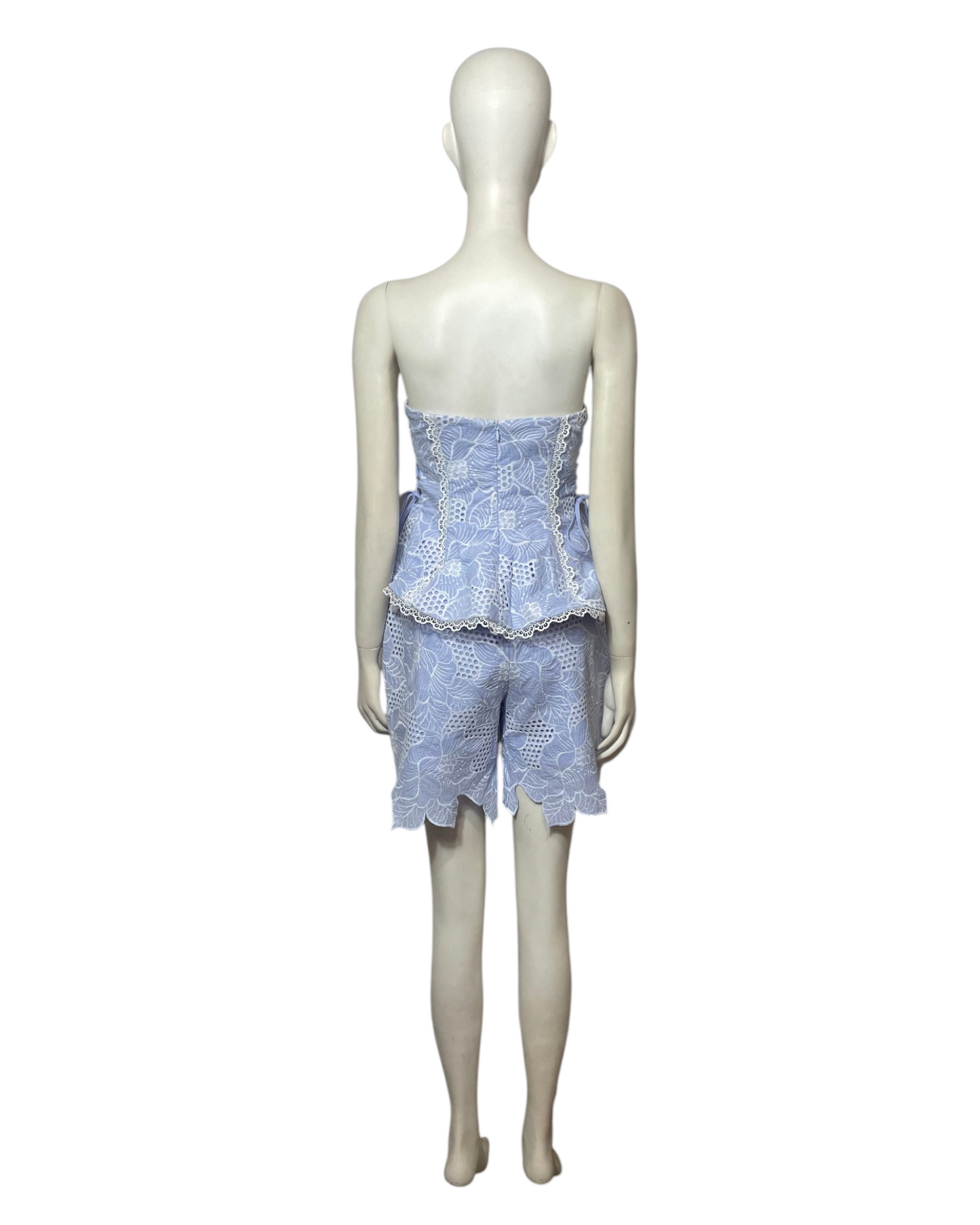 Set bordado baby blue