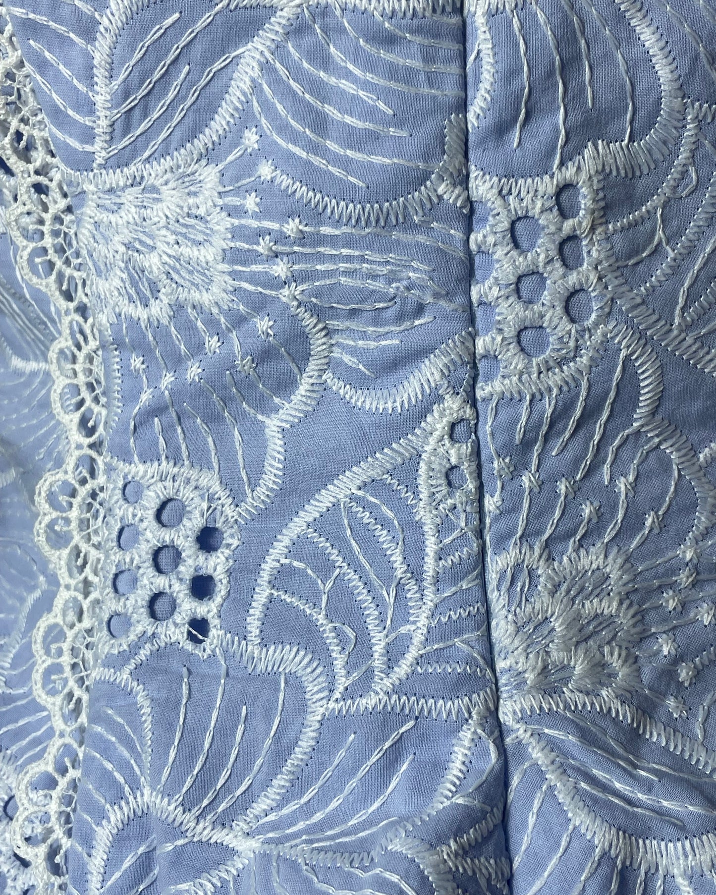 Set bordado baby blue