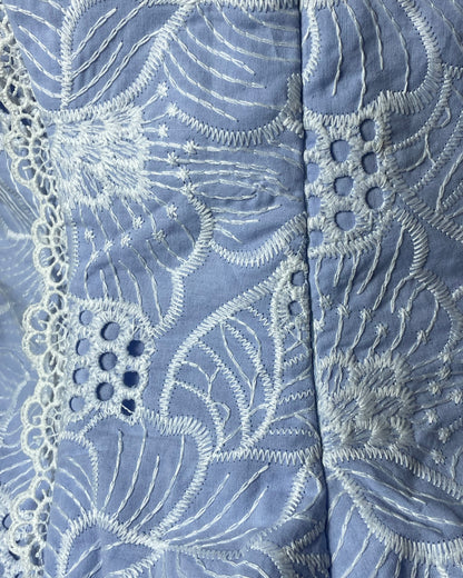 Set bordado baby blue