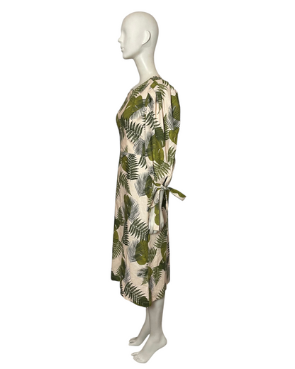 Midi dress hojas
