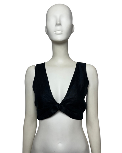 Abril top black