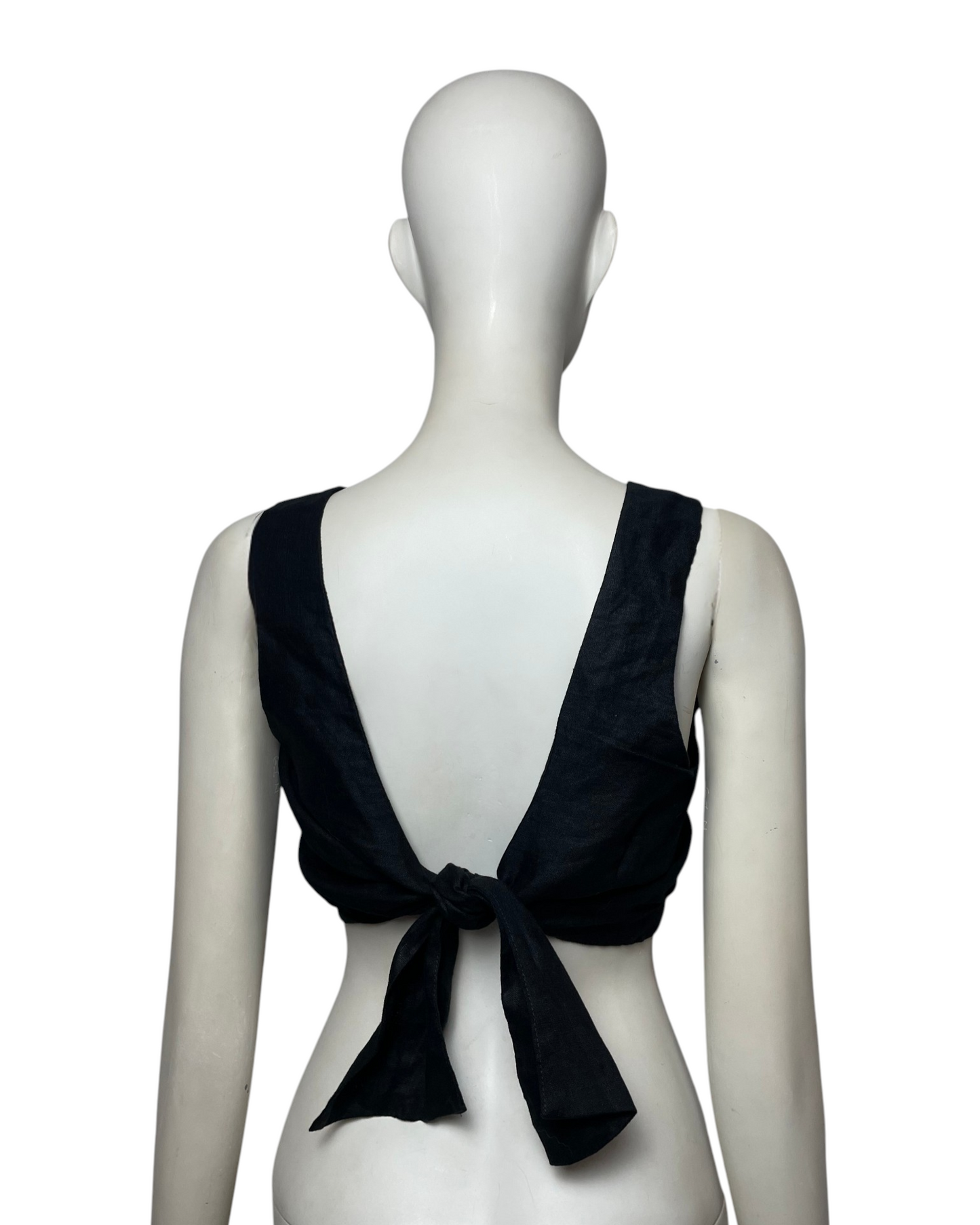 Abril top black