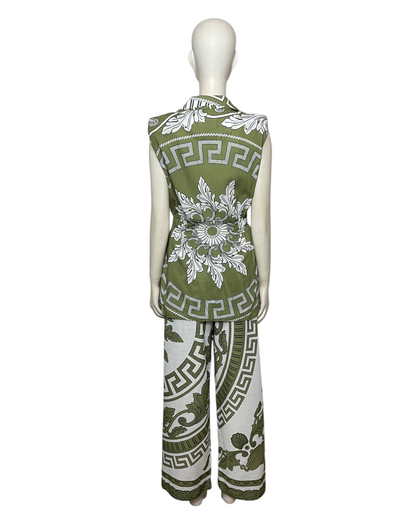 Set chaleco y pant verde