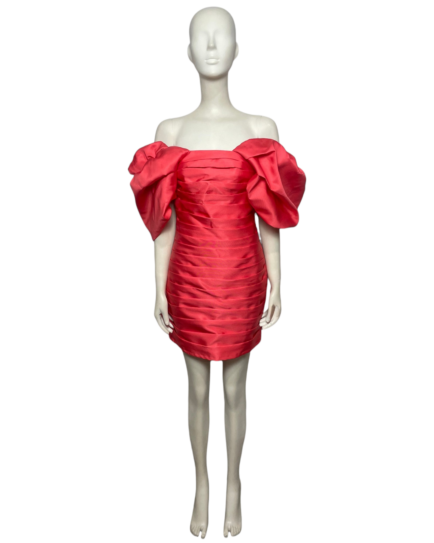 Vestido mini de fiesta coral