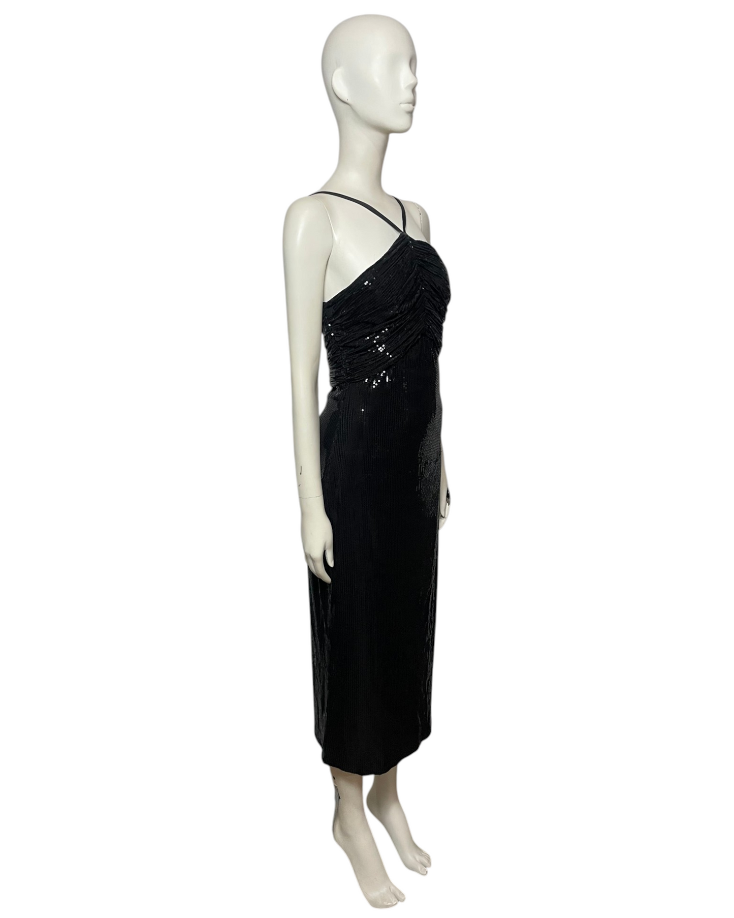 Black party midi dress