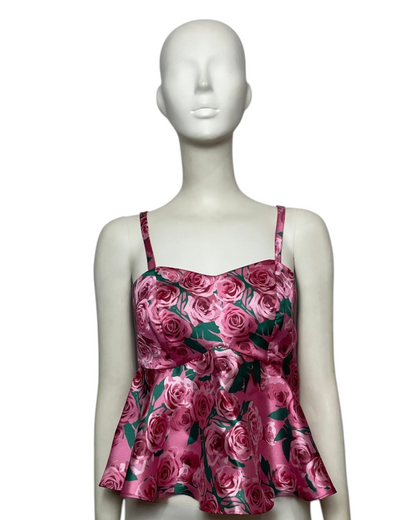 Blusa print rosas