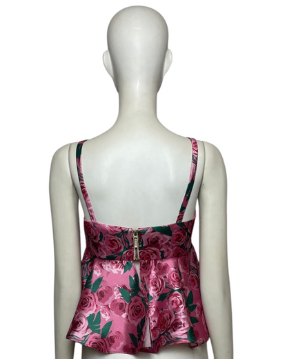 Blusa print rosas