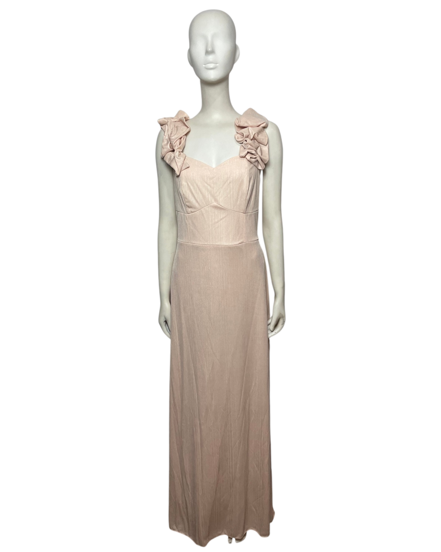 Vestido maxi de fiesta palo rosa
