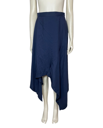 Falda hans azul oscuro midi
