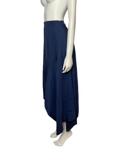 Falda hans azul oscuro midi
