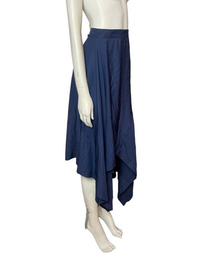 Falda hans azul oscuro midi