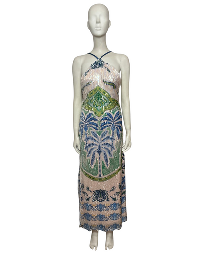 Maxi dress palmeras