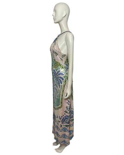 Maxi dress palmeras