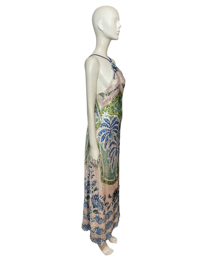 Maxi dress palmeras