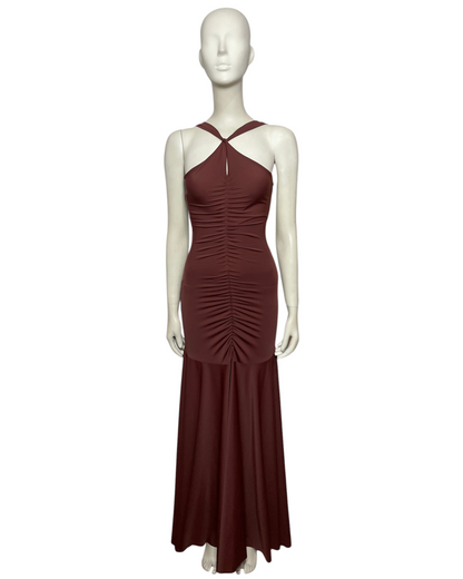 Aya gown dark chocolate dress