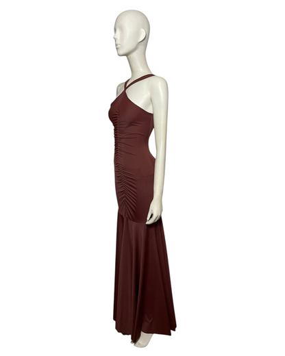Aya gown dark chocolate dress
