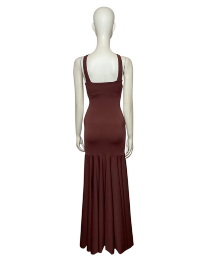 Aya gown dark chocolate dress