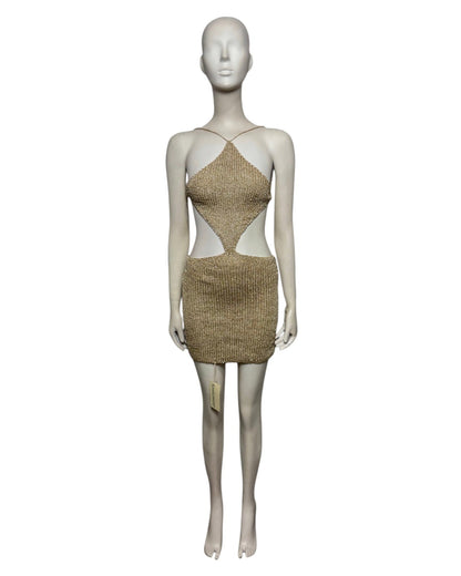Mini dress dorado