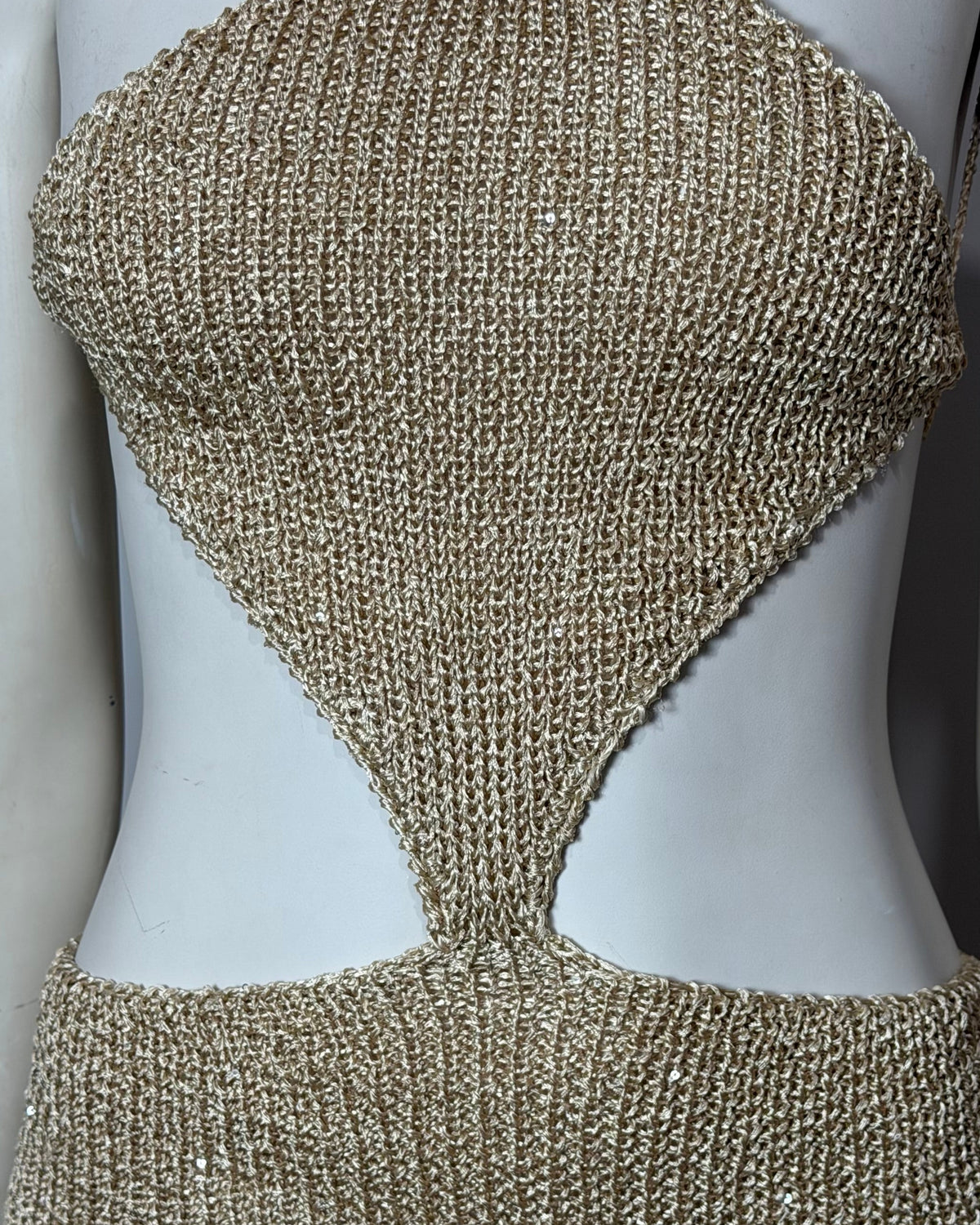 Mini dress dorado