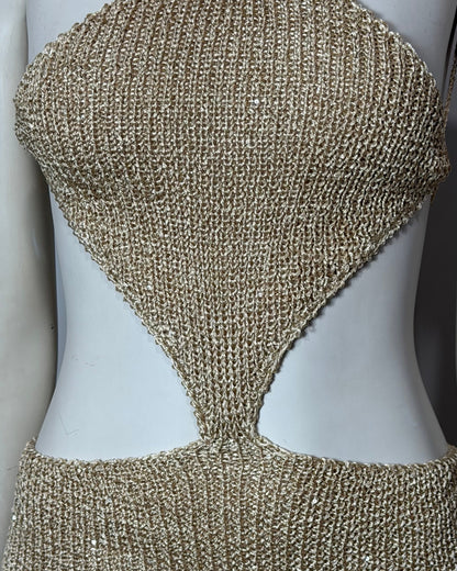 Mini dress dorado