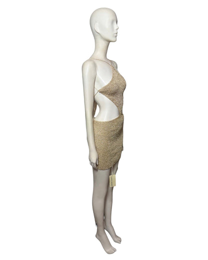 Mini dress dorado