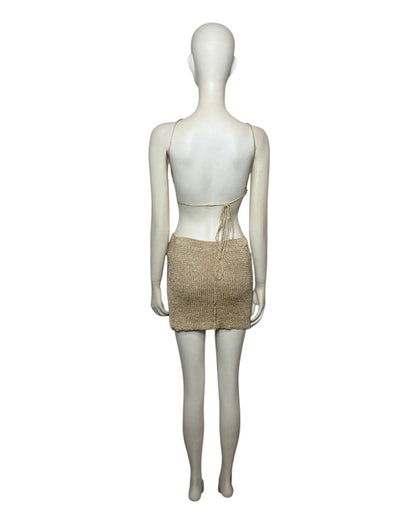 Mini dress dorado