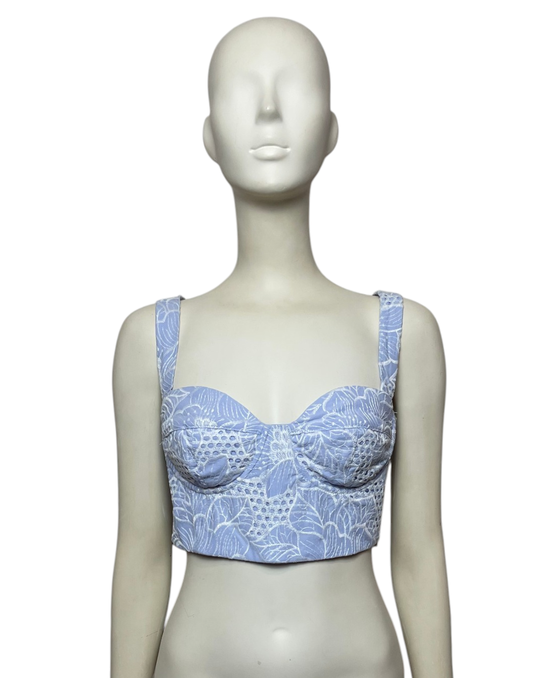 Top azul cielo ojalillo