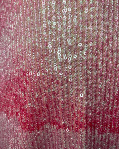 Vestido de fiesta lentejuelas rosado