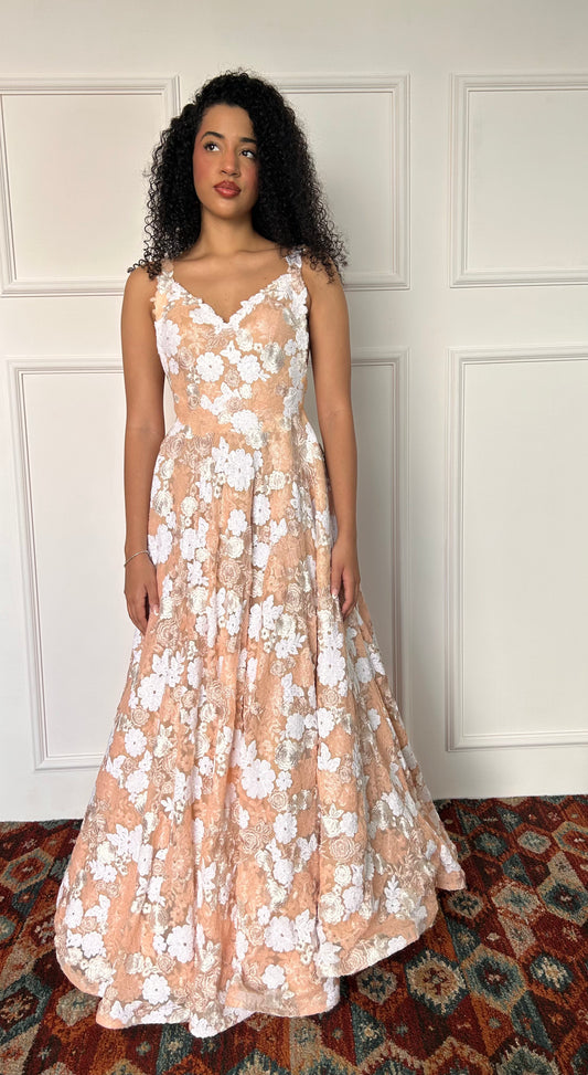 Vestido fiesta flores
