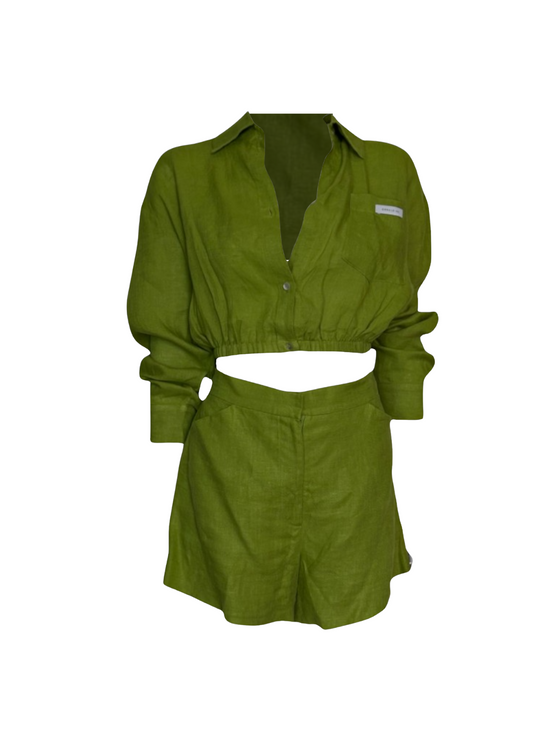 Set top y blusa Verde.