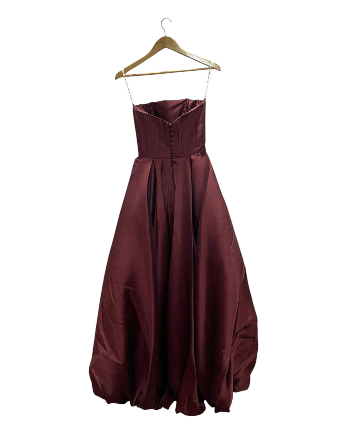 Vestido de fiesta vinotinto