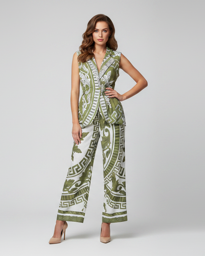 Set chaleco y pant verde