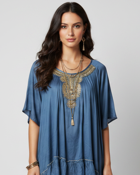 Blusa serygona azul
