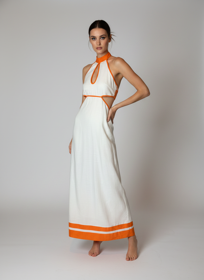 Eliana dress orange