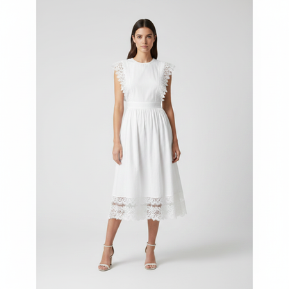 Vestido blanco midi