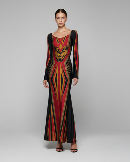 Maxi dress felino