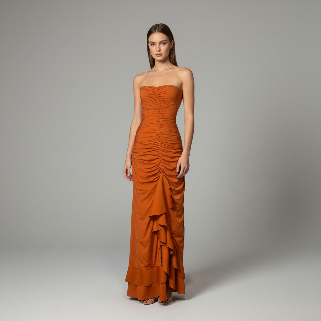 Carelina dress orange