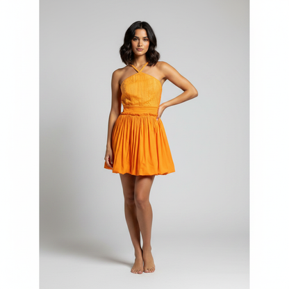 Mini dress naranja